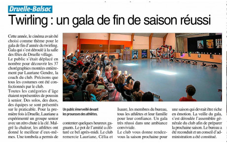 article de presse gala juin 2025